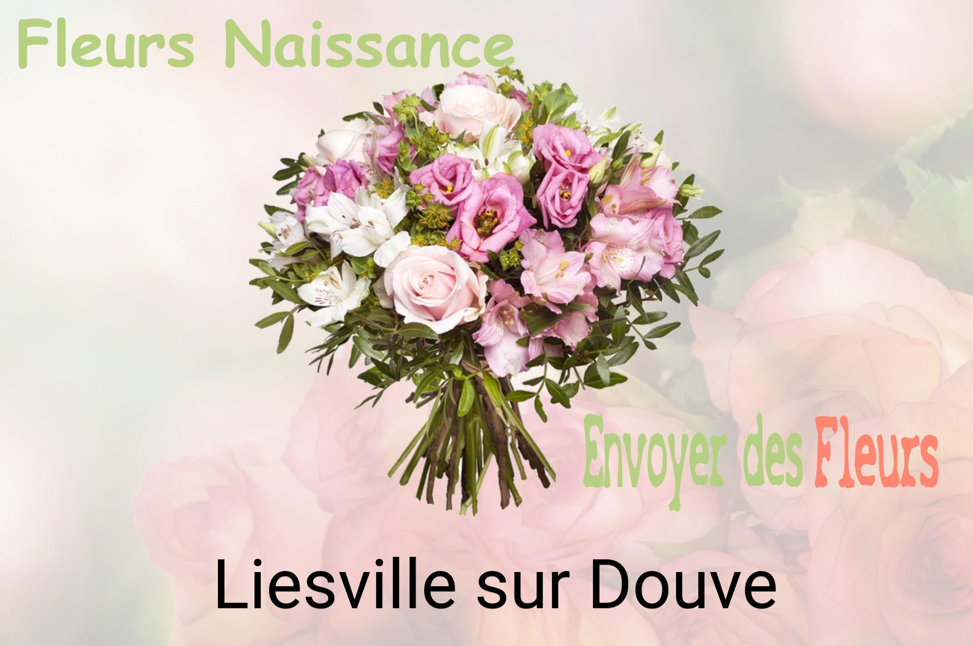 Bouquet de fleurs de naissance livré à Liesville-sur-Douve